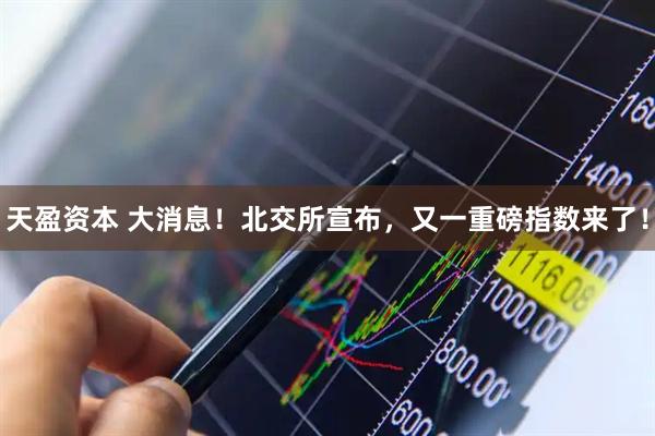 天盈资本 大消息！北交所宣布，又一重磅指数来了！