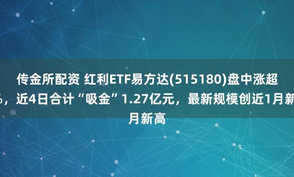 传金所配资 红利ETF易方达(515180)盘中涨超1%，近4日合计“吸金”1.27亿元，最新规模创近1月新高