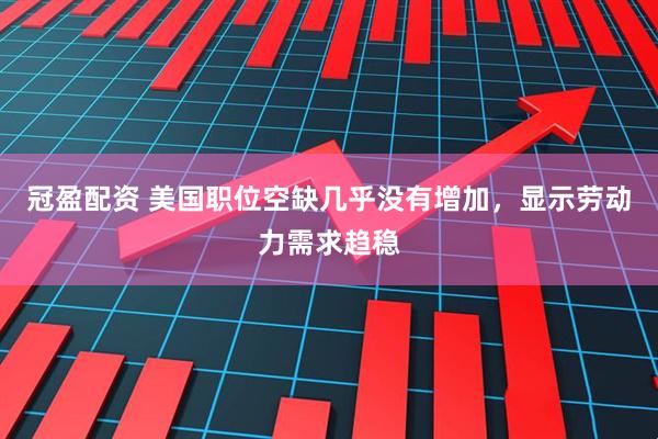 冠盈配资 美国职位空缺几乎没有增加，显示劳动力需求趋稳