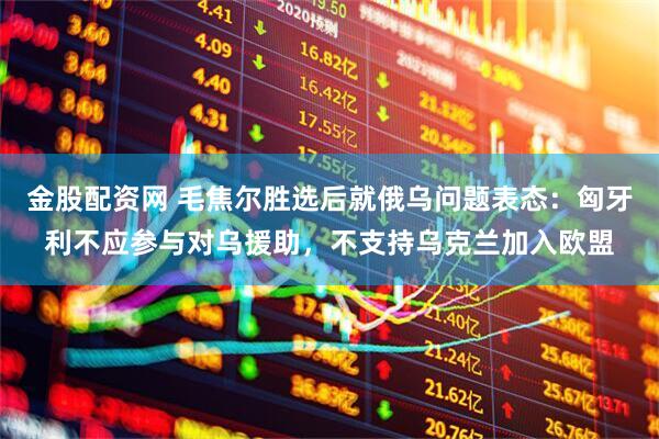 金股配资网 毛焦尔胜选后就俄乌问题表态：匈牙利不应参与对乌援助，不支持乌克兰加入欧盟